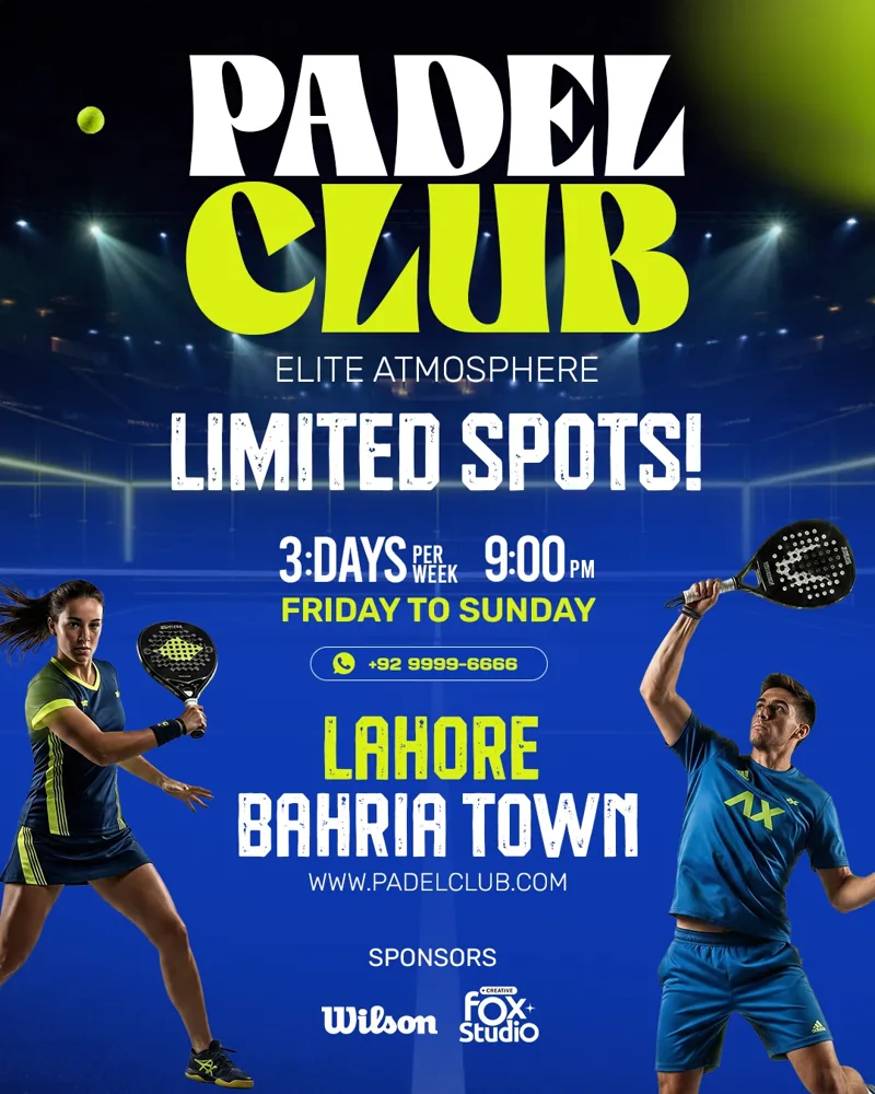Padel Club tournament poster design